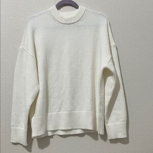 Cozy White Knit Sweater